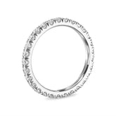 Micropavé Diamond Eternity Band In Platinum